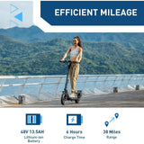 Hiboy X300 Electric Scooter, 700W Peak Motor, 12″ Pneumatic Tires, 23 Mph & 38 Miles Range, Folding Commuter Electric Scooter for Adults