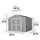 Do-It Yourself Princeton Premier 10 ft. W x 10 ft. D Outdoor Wood Storage Shed (100 sq. ft.)