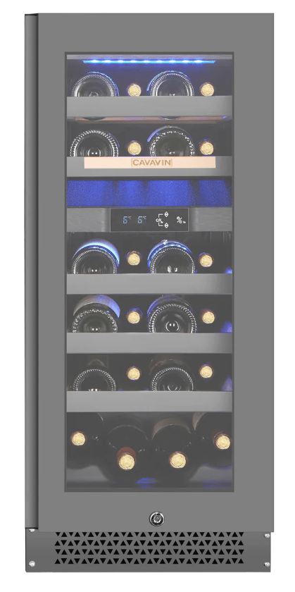 Cavavin VINOA 24 - Bottle Wine Cooler with Dark Grey Glass Door - Cavavin - Buy at Wine Coolers Online