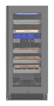 Cavavin VINOA 24 - Bottle Wine Cooler with Dark Grey Glass Door - Cavavin - Buy at Wine Coolers Online