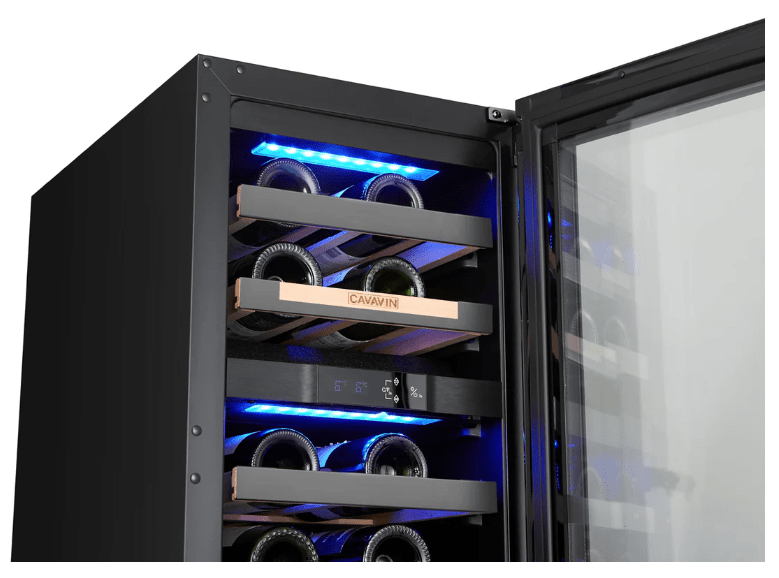 Cavavin VINOA 24 - Bottle Wine Cooler with Dark Grey Glass Door - Cavavin - Buy at Wine Coolers Online
