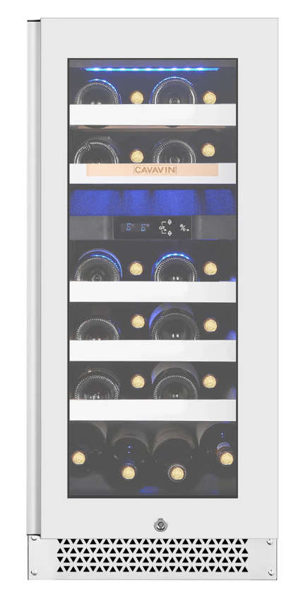 Cavavin VINOA 24 - Bottle Wine Cooler with White Glass Door - Cavavin - Buy at Wine Coolers Online