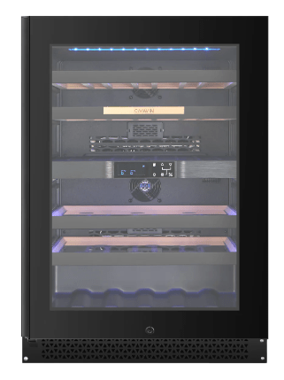 Cavavin VINOA 41 - Bottle Black Glass Door Wine Cooler - Cavavin - Buy at Wine Coolers Online