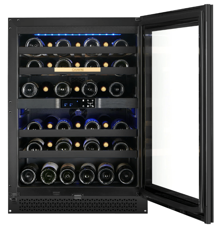 Cavavin VINOA 41 - Bottle Black Glass Door Wine Cooler - Cavavin - Buy at Wine Coolers Online