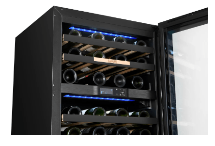 Cavavin VINOA 41 - Bottle Black Glass Door Wine Cooler - Cavavin - Buy at Wine Coolers Online