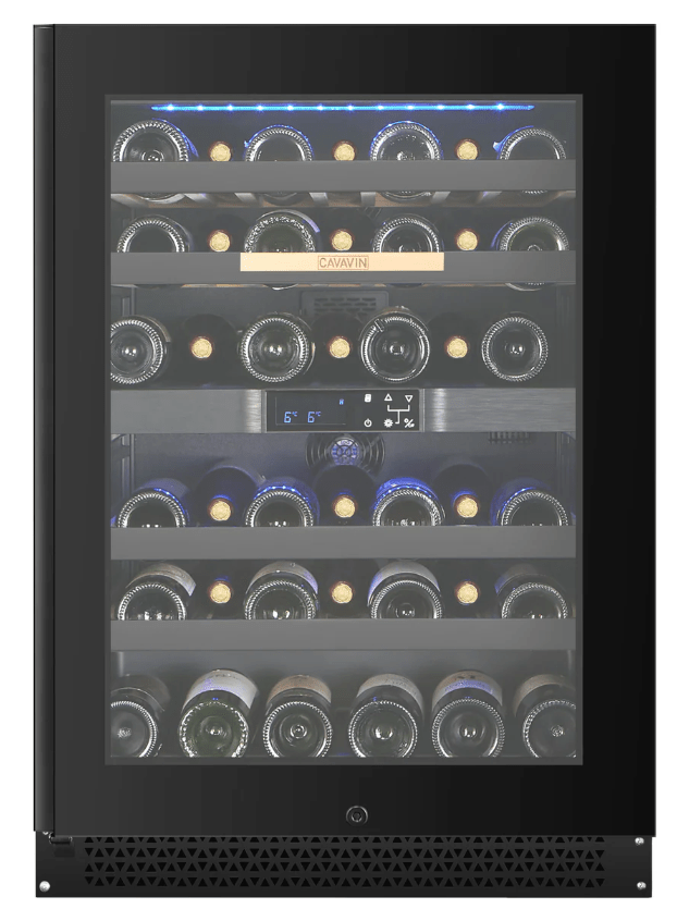 Cavavin VINOA 41 - Bottle Black Glass Door Wine Cooler - Cavavin - Buy at Wine Coolers Online
