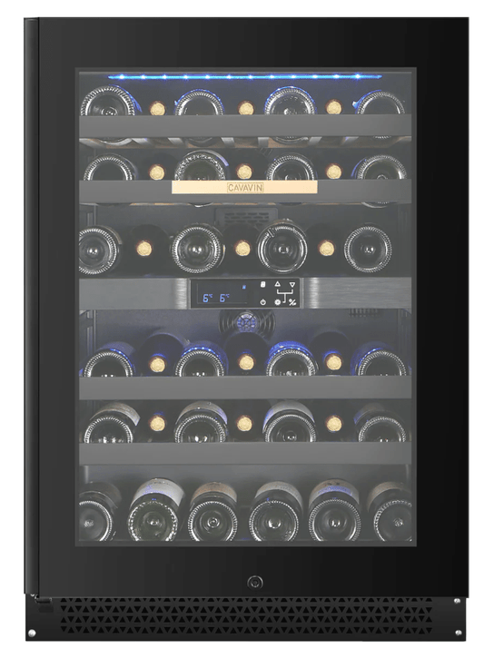 Cavavin VINOA 41 - Bottle Black Glass Door Wine Cooler - Cavavin - Buy at Wine Coolers Online