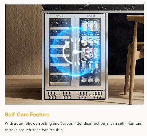 Dual Zone Wine and Beverage Cooler by Empava EMPV - BR03D - Empava - Buy at Wine Coolers Online