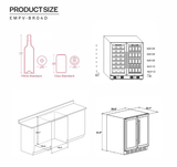 Dual Zone Wine & Beverage Cooler by Empava EMPV - BR04D - Empava - Buy at Wine Coolers Online