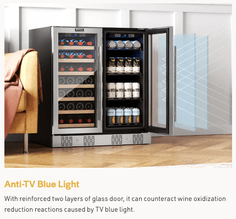 Dual Zone Wine & Beverage Cooler by Empava EMPV - BR04D - Empava - Buy at Wine Coolers Online
