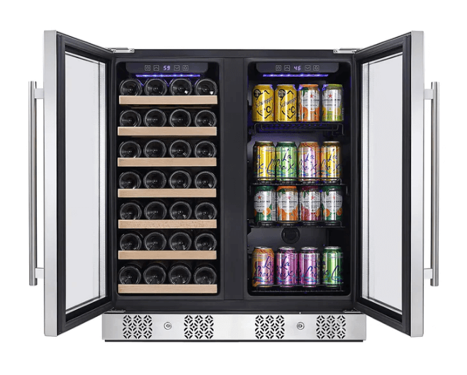 Dual Zone Wine & Beverage Cooler by Empava EMPV - BR04D - Empava - Buy at Wine Coolers Online