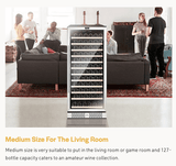 Empava EMPV - WC05S 127 - Bottle Single Zone Wine Refrigerator - Empava - Buy at Wine Coolers Online
