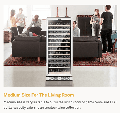 Empava EMPV - WC05S 127 - Bottle Single Zone Wine Refrigerator - Empava - Buy at Wine Coolers Online