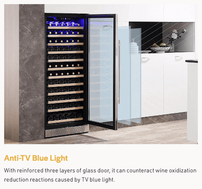 Empava EMPV - WC05S 127 - Bottle Single Zone Wine Refrigerator - Empava - Buy at Wine Coolers Online