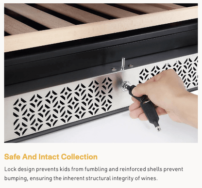 Empava EMPV - WC07S 170 - Bottle Single Zone Wine Refrigerator - Empava - Buy at Wine Coolers Online