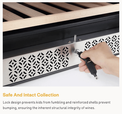 Empava EMPV - WC08D 160 - Bottle Dual Zone Wine Refrigerator - Empava - Buy at Wine Coolers Online