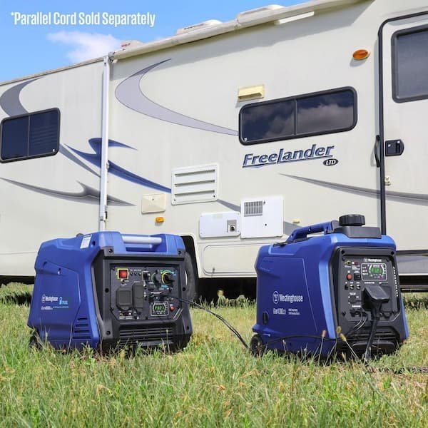 4,000 - Watt Gas Powered Portable Inverter Generator with Recoil Start, LED Data Center - Ezonesglobal - Buy at Wine Coolers Online
