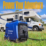 4,000 - Watt Gas Powered Portable Inverter Generator with Recoil Start, LED Data Center - Ezonesglobal - Buy at Wine Coolers Online