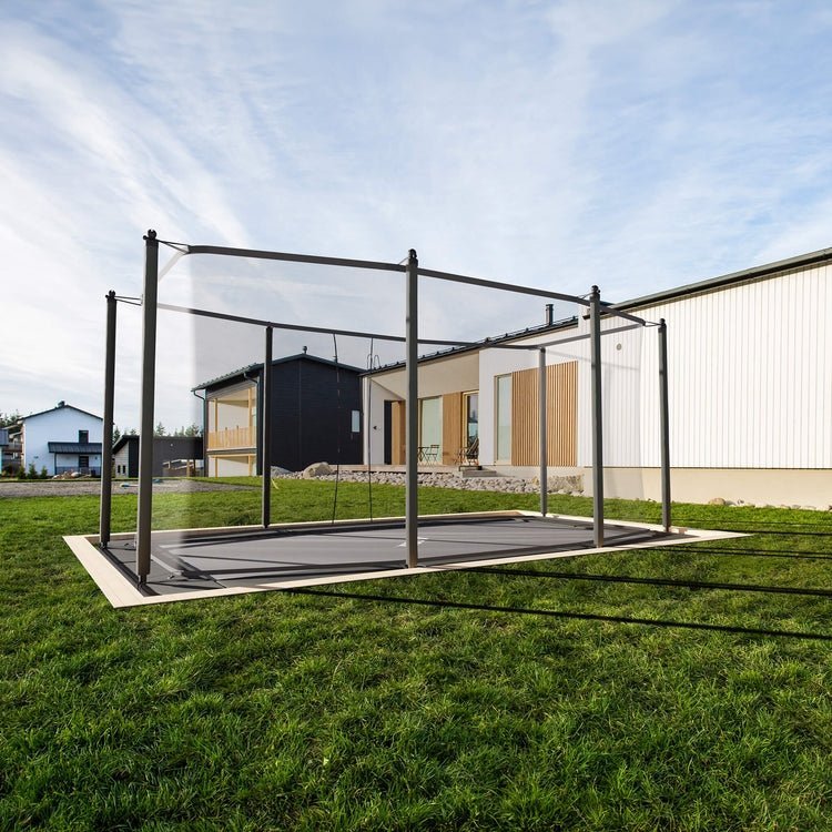 Acon 13 HD Rectangular Trampoline with Net and Ladder - Ezonesglobal - Buy at Wine Coolers Online
