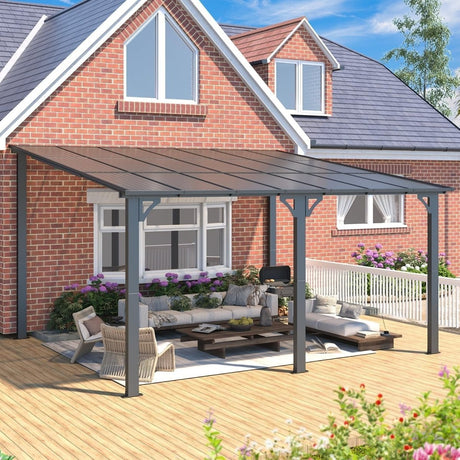 Aecojoy 14×12 ft Aluminum Pergola with Canopy - Ezonesglobal - Buy at Wine Coolers Online