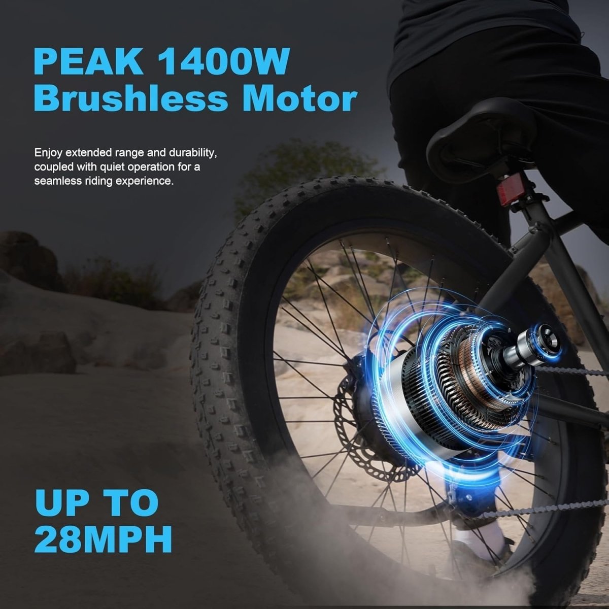 All - Terrain Mountain Ebike 1400W Power & 65mi Range - Ezonesglobal - Buy at Wine Coolers Online