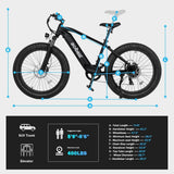 All - Terrain Mountain Ebike 1400W Power & 65mi Range - Ezonesglobal - Buy at Wine Coolers Online