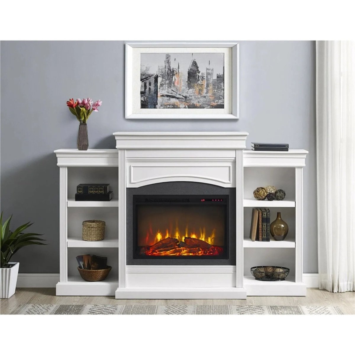 Ameriwood Home Lamont Mantel Fireplace - Ezonesglobal - Buy at Wine Coolers Online