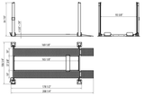 APlusLift HW - 8S 8000LB 4 - Post Portable Storage Service Car Lift / 3 Year Warranty - Ezonesglobal - Buy at Wine Coolers Online