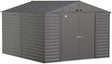 Arrow Select 10′ x 12′ Outdoor Lockable Steel Storage Shed Building, Charcoal - Ezonesglobal - Buy at Wine Coolers Online