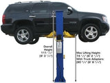 ATLAS Automotive Equipment 9KBPX 2 - Post Lift/Hoist, Baseplate Style, 9’6″ Minimum Ceiling Height, 9,000lb Capacity, Symmetric Arms, Dual Hydraulic Chain Drive Cylinders, for Low Ceiling Home Use - Ezonesglobal - Buy at Wine Coolers Online