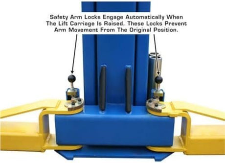 ATLAS Automotive Equipment 9OHSC - SS 2 - Post Vehicle Overhead Lift, 11’9” Minimum Ceiling Height, 9,000lb Capacity, Clear Floor, 11’10” Height, 3 - Stage Front and 2 - Stage Rear Arms, for DIY/Hobbyists - Ezonesglobal - Buy at Wine Coolers Online