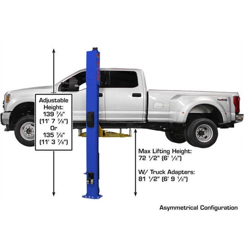 Atlas Equipment Platinum PVL10 ALI Certified Commercial Overhead 10,000 lb. Capacity 2 - Post Lift - Ezonesglobal - Buy at Wine Coolers Online