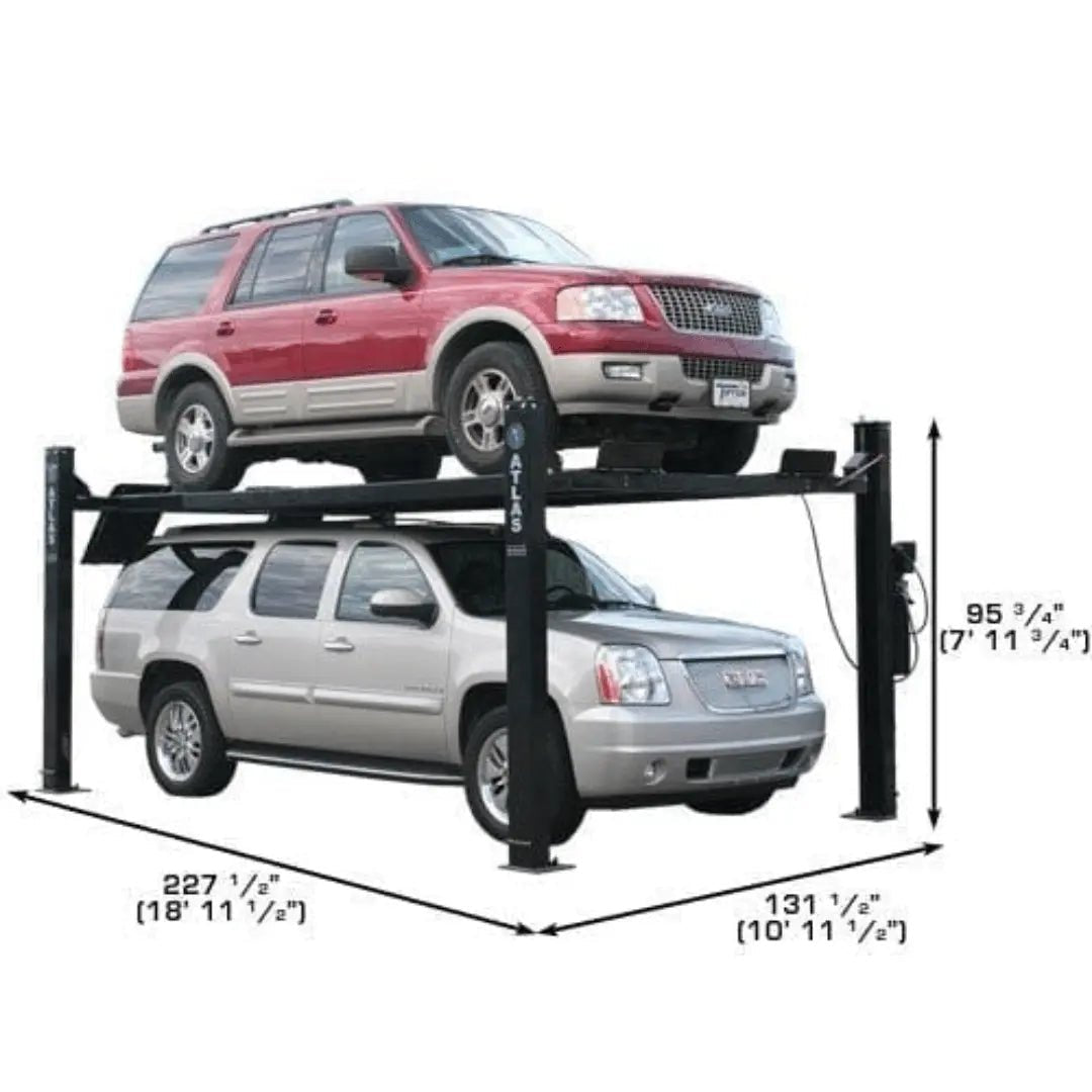 Atlas Pro9000 4 Post Lift with RJ6 Rolling Jacks - Ezonesglobal - Buy at Wine Coolers Online