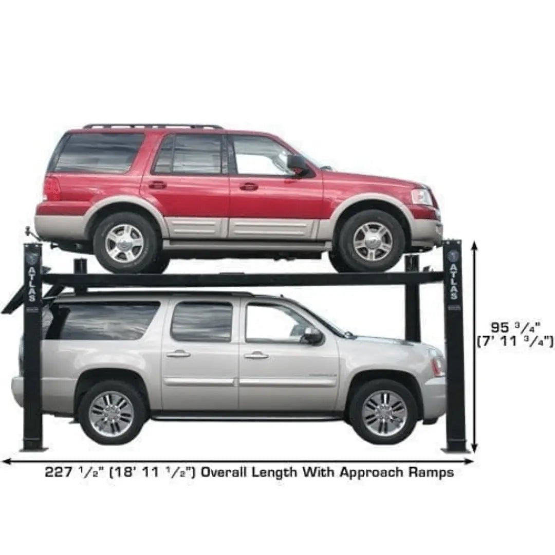 Atlas Pro9000 4 Post Lift with RJ6 Rolling Jacks - Ezonesglobal - Buy at Wine Coolers Online