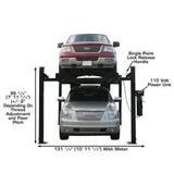 Atlas Pro9000 4 Post Lift with RJ6 Rolling Jacks - Ezonesglobal - Buy at Wine Coolers Online