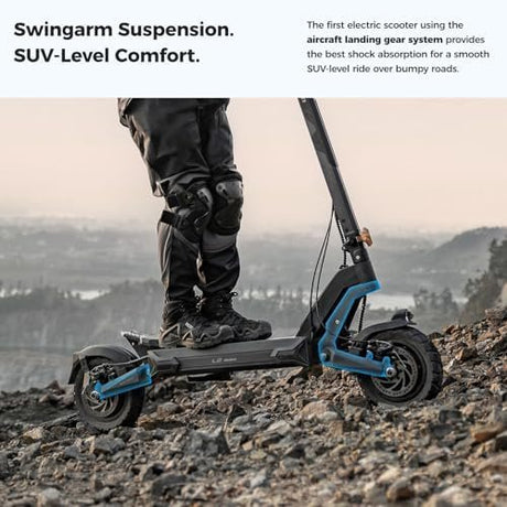 Ausom 2000W Dual Motor Folding Electric Scooter for Adults, Off Road Dual Motor E - Scooter with E - ABS and Dual Disc Brakes, 40Mph Top Speed, 56 Miles Max Range - Ezonesglobal - Buy at Wine Coolers Online