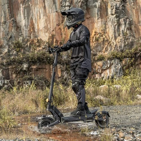 Ausom 2000W Dual Motor Folding Electric Scooter for Adults, Off Road Dual Motor E - Scooter with E - ABS and Dual Disc Brakes, 40Mph Top Speed, 56 Miles Max Range - Ezonesglobal - Buy at Wine Coolers Online
