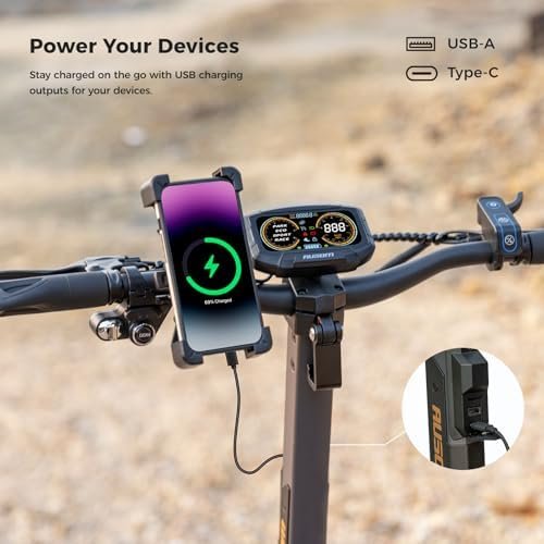 Ausom L2 Max 2000W Dual Motor Electric Scooter for Adults, 56 Miles Max Range Folding Off Road E Scooter, 31 Mph Top Speed,48V 20.8Ah Battery, E - ABS and Dual Disc Brakes, All - Round Lighting System - Ezonesglobal - Buy at Wine Coolers Online
