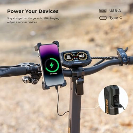 Ausom L2 Max 2000W Dual Motor Electric Scooter for Adults, 56 Miles Max Range Folding Off Road E Scooter, 31 Mph Top Speed,48V 20.8Ah Battery, E - ABS and Dual Disc Brakes, All - Round Lighting System - Ezonesglobal - Buy at Wine Coolers Online