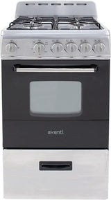 Avanti GR2013CSS 20″ Freestanding Gas Range - Ezonesglobal - Buy at Wine Coolers Online