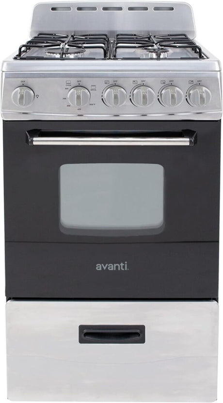 Avanti GR2013CSS 20″ Freestanding Gas Range - Ezonesglobal - Buy at Wine Coolers Online