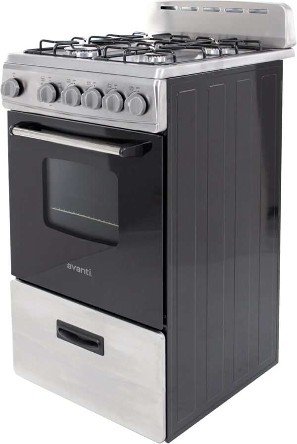 Avanti GR2013CSS 20″ Freestanding Gas Range - Ezonesglobal - Buy at Wine Coolers Online