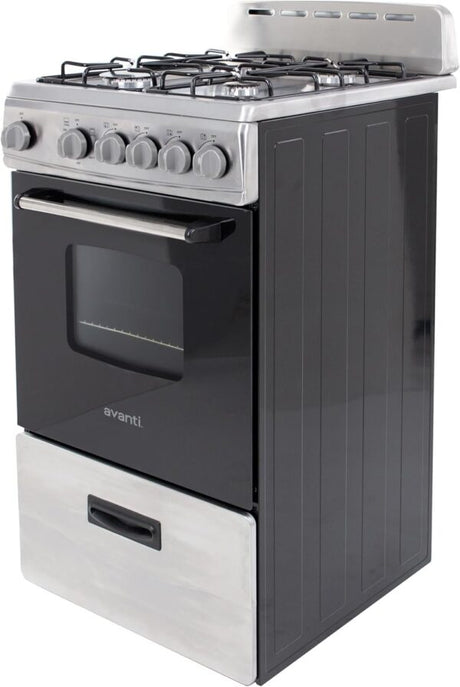 Avanti GR2013CSS 20″ Freestanding Gas Range - Ezonesglobal - Buy at Wine Coolers Online