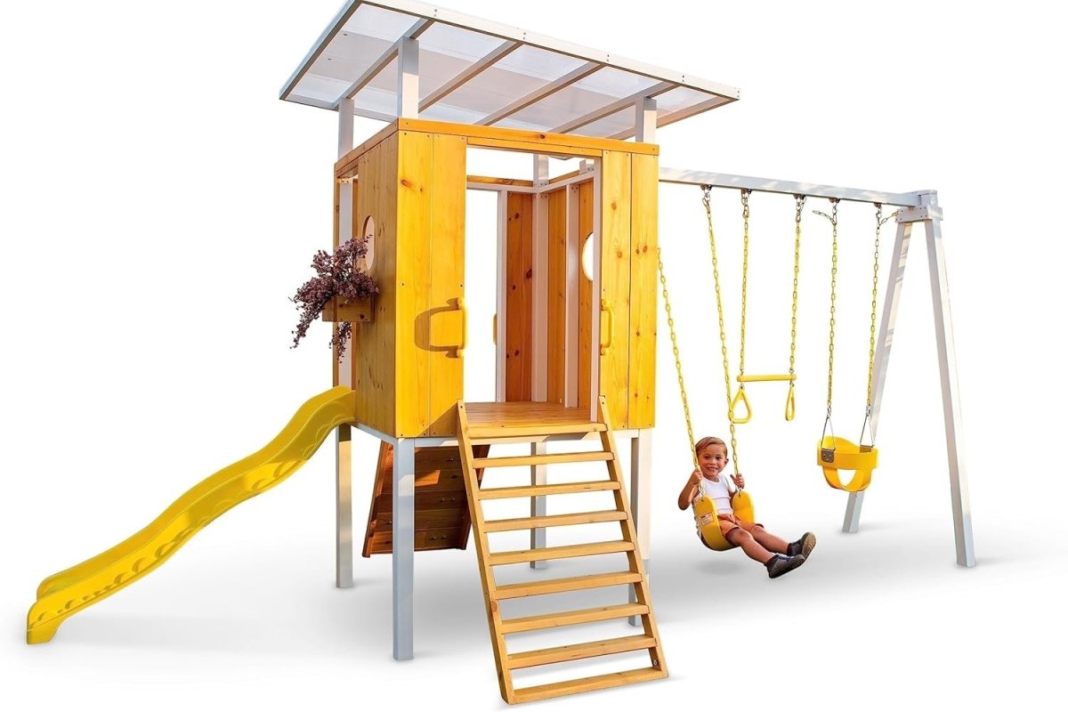 Avenlur Forest Modern Backyard Outdoor Swing Set - Ezonesglobal - Buy at Wine Coolers Online