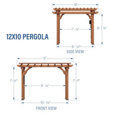 Backyard Discovery 10′ x 12′ Cedar Pergola - Ezonesglobal - Buy at Wine Coolers Online
