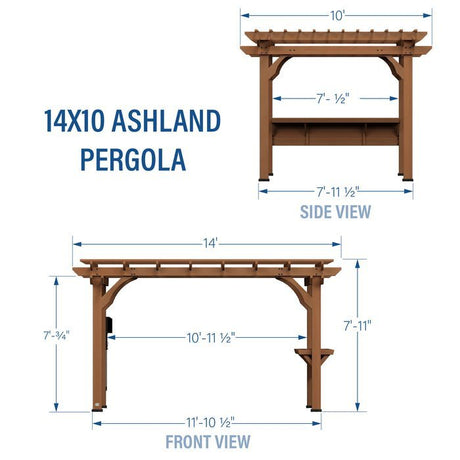 Backyard Discovery Ashland Pergola - Ezonesglobal - Buy at Wine Coolers Online