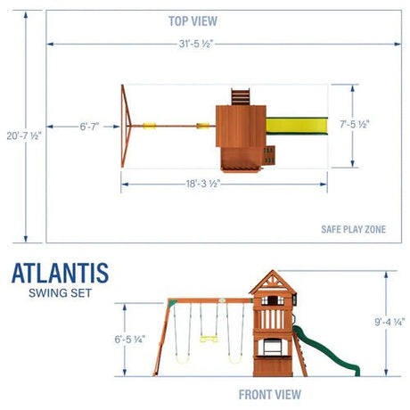 Backyard Discovery Atlantis Wooden Swing Set - Ezonesglobal - Buy at Wine Coolers Online