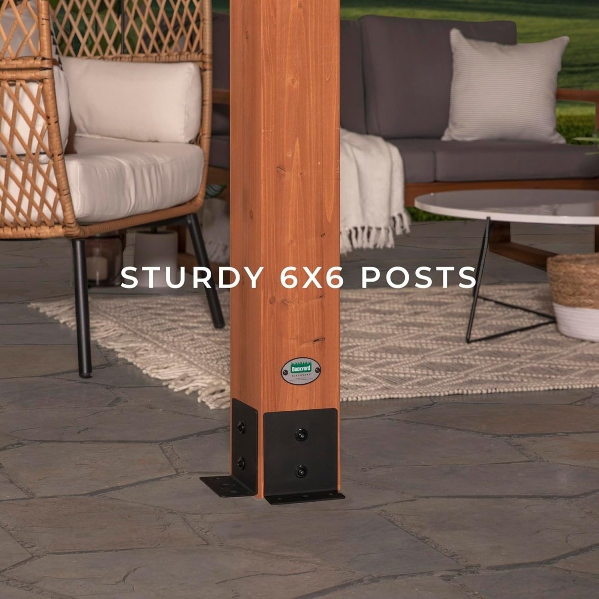 Backyard Discovery Beaumont Freestanding Pergola 2101579COM - Ezonesglobal - Buy at Wine Coolers Online