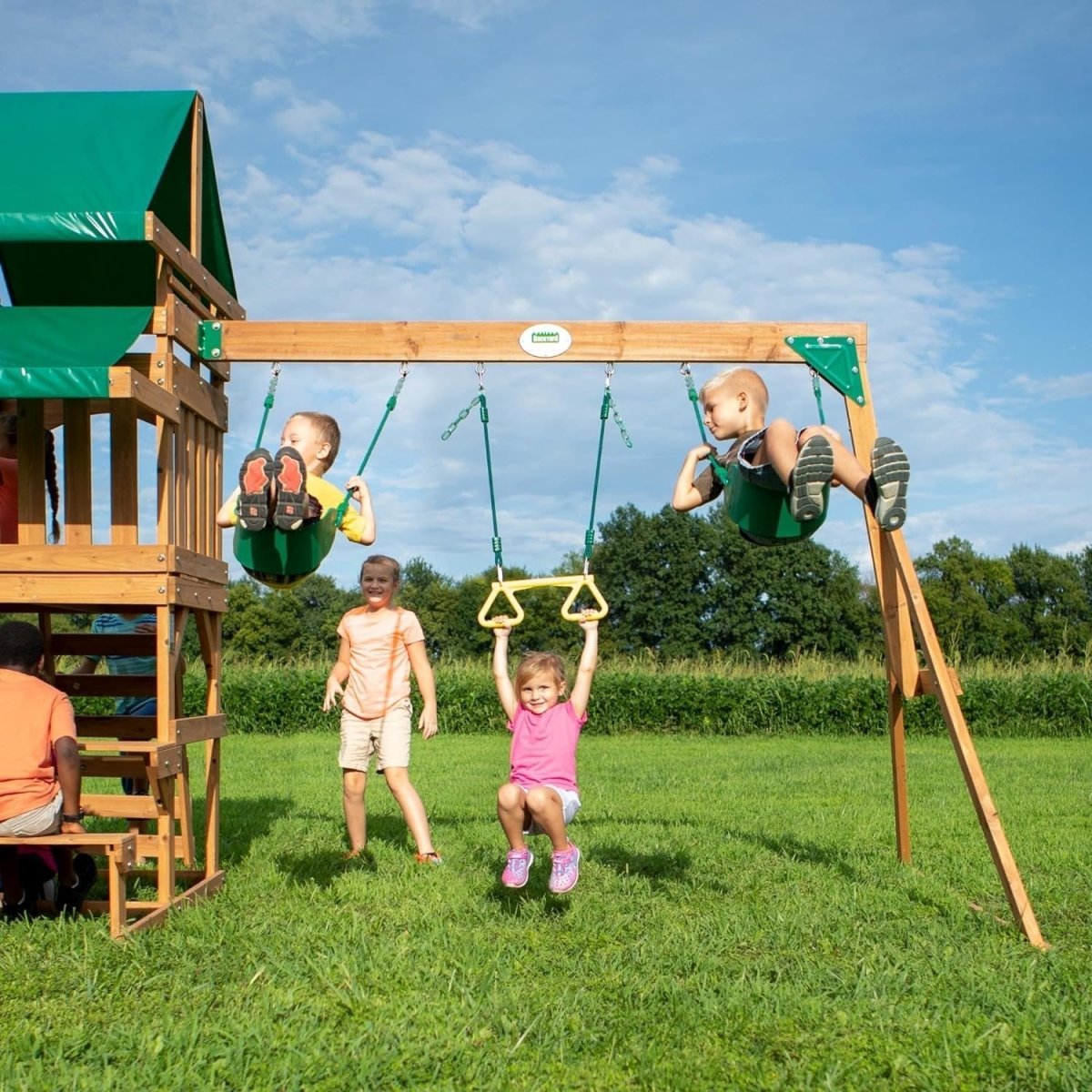 Backyard Discovery Belmont All Cedar Swing Set - Ezonesglobal - Buy at Wine Coolers Online