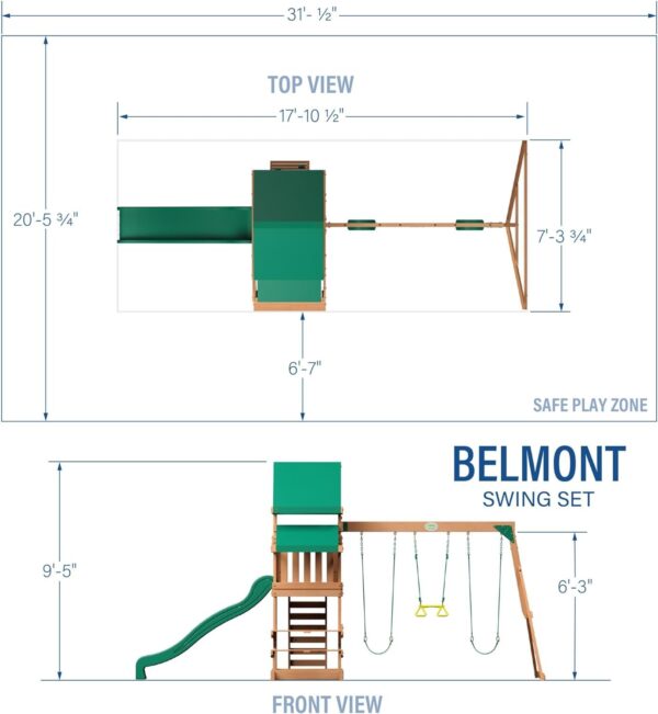 Backyard Discovery Belmont All Cedar Swing Set - Ezonesglobal - Buy at Wine Coolers Online